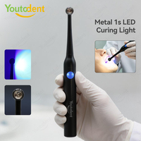 Lampe de photopolymérisation dentaire Youtodent 1S à tête métallique, sans fil, LED haute puissance pour le durcissement dentaire