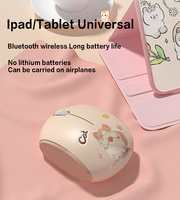 Mouse Mini Nirkabel Ergonomis USB Mode Ganda Plug and Play Mouse Optik 1200 DPI Kiri/Kanan untuk Tablet Laptop