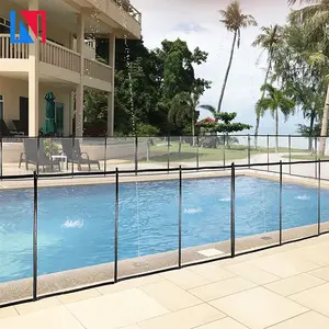 4x24Ft Outdoor Preto Piscina Cerca Com Seção Kit Removível Malha Barreira