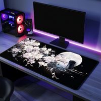 Tapis de souris de jeu japonais en fleurs Sakura, élégant et cool pour PC, tapis de jeu Teclado, tapis de bureau pour ordinateur portable 900X400