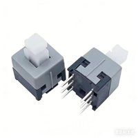 8.5 * 8.5MM self-locking switch square head 3.3 X 3.3 double row 6 feet 3 X 3 interlocking control table button switch