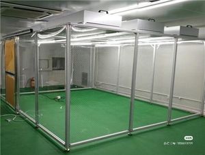Nouvelle Cabine de Production Modulaire Classe 100 avec <span class=keywords><strong>FFU</strong></span> et Grille en Acier Inoxydable - Product Image 1