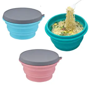 环保面条汤沙拉碗硅胶一次性碗食品容器罐头碗