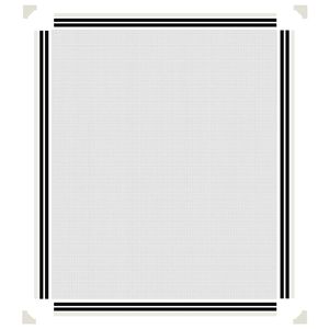 Schermo per insetti VidaXL W2B Design moderno telaio bianco con maglia in fibra di vetro nero Anti-insetti Anti-zanzara per uso domestico o alberghiero - Product Image 5