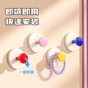 Dopamine Suction Cup Hooks Strong Load Bearing No <b>Drilling</b> Required For Entryway Door Key Hat Holder - Product Image 4