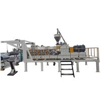 Caja plegable de plástico de impresión transparente, línea de producción de extrusión de película PET de 0,2mm-3mm de espesor
