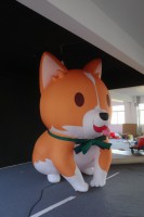 Mascotte de chien géante personnalisée, modèle de chiot gonflable mignon, ballon publicitaire