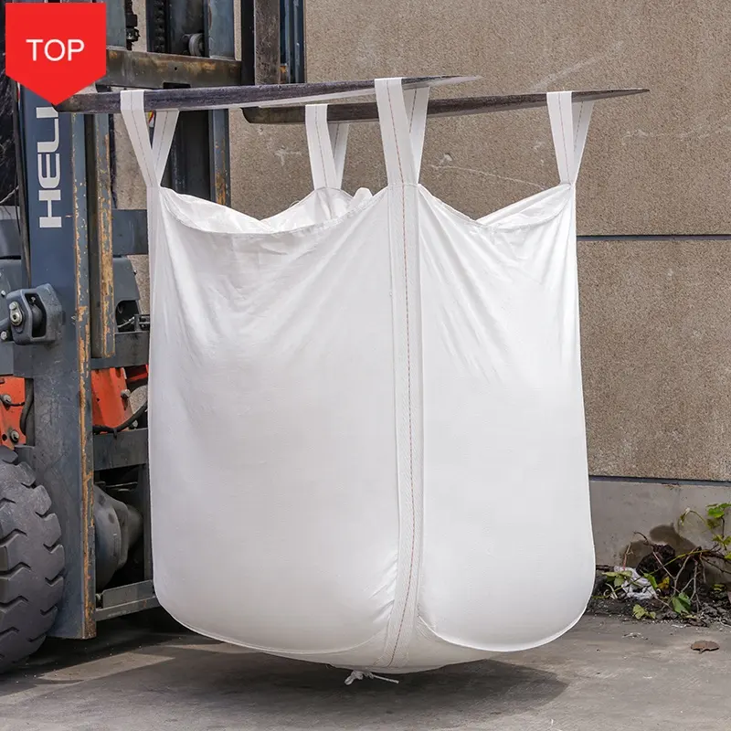 Venta al por mayor China Big Bulk PP tejido Jumbo Fibc Big Bag para la carga de arena Cemento Residuos DE LA CONSTRUCCIÓN