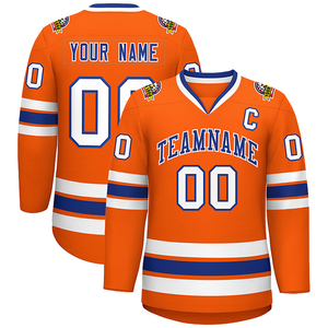 2024 uniformes de crosse personnalisés pour hommes nouvelles chemises de Hockey sur glace OEM cousues combinaison de Hockey à impression numérique - Product Image 1