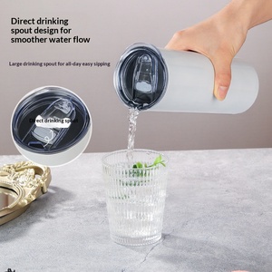Tasse à sublimation droite de 20 oz en acier inoxydable 304, <span class=keywords><strong>mug</strong></span> thermique avec couvercle transparent, fourniture directe transfrontalière, articles de boisson - Product Image 3