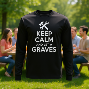 T-shirt à manches longues avec nom de famille Graves, idée de réunion de famille, cadeau d'anniversaire - Product Image 3