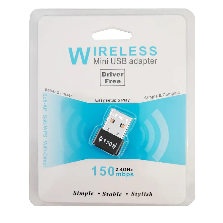 Network Card Mini ATBM6431 150M Wifi Adapter USB Wireless 2.4G USB 2.0 Antenna External WiFi Receiver for Laptop Desktop