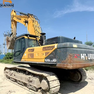 Excavadora de cadenas pesada usada HYUNDAI 520L-9VS de 52 toneladas, excavadora hidráulica original de Corea para minería en canteras - Product Image 4