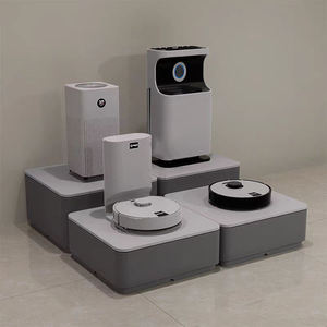 Tables d'affichage <span class=keywords><strong>de</strong></span> plancher en bois personnalisées en usine <span class=keywords><strong>table</strong></span> d'affichage debout <span class=keywords><strong>de</strong></span> <span class=keywords><strong>promotion</strong></span> <span class=keywords><strong>de</strong></span> bagages pour robot <span class=keywords><strong>aspirateur</strong></span> - Product Image 3