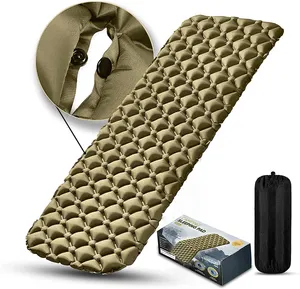 中国工厂新款TPU防水防漏可折叠空气帐篷睡眠床垫弹簧远足露营