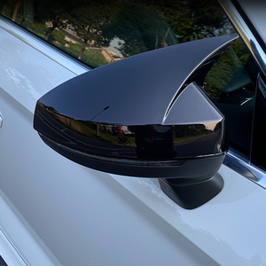 Cubiertas de Espejos Retrovisores Laterales para AUDI A3 S3 RS3 8V 2014-2020, Piezas de Repuesto para Automóviles, Cubiertas de Espejos Retrovisores Negros Brillantes de Plástico - Product Image 2