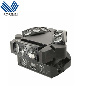 Lámpara de Discoteca con Efecto de Haz de Luz LED RGB, Luz Láser Blanca con Movimiento de Araña, Activación por Sonido, para Parques Temáticos, IP55, Garantía de 5 Años - Product Image 1