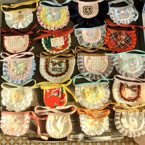 Bavoir pour animaux de compagnie en polyester, motif de dessin animé mignon, perle, écharpe pour chat et chien, petite et moyenne taille, <span class=keywords><strong>serviette</strong></span> anti-salive - Product Image 1