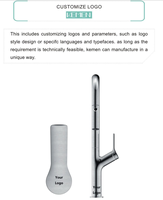 Robinet de cuisine et mitigeur de lavabo en acier inoxydable SUS316 et 304, sans plomb, avec bec pulvérisateur personnalisable, vente en gros, MOQ
