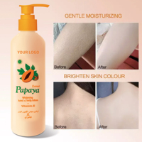 Crème éclaircissante puissante à la papaye pour peaux noires, crème blanchissante pour les genoux et les sourcils des femmes africaines, lotion corporelle éclaircissante pour la peau