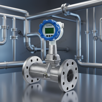 Medidor de Flujo Axial de Vórtice de Acero Inoxidable de Alta Precisión, 1.5% de Precisión, 2.5-3600m3/h, Amplio Rango, Dispositivo de Sensor de Flujo Digital Compacto