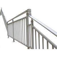 Accessoires modernes en profilé d'aluminium durable, résistants à la rouille et à l'eau, pour balustrades d'escalier, garde-corps de sécurité pour villas et hôtels