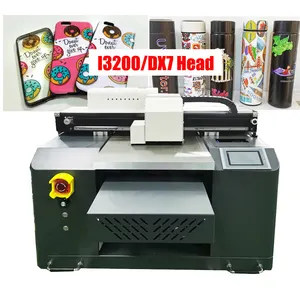 免费彩色高品质a 3尺寸紫外平板打印机，带DX7/ i3200头，用于手机外壳/礼品/笔/球/瓶打印