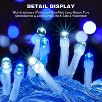 Guirlande lumineuse LED féerique pour la Saint-Valentin, les mariages, les fêtes, la décoration extérieure, étanche IP67, 10M/30M/100M, à intensité variable, CRI 90 élevé