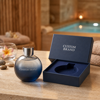 Parfum Personnalisé Marque Privée Homme, Fragrance Boisée, Flacon Rond, Qualité Designer Originale, Logo Personnalisé, Parfum EDP pour Femme et Homme