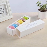 Personnalisé 4 6 12 24-Cookie Chocolat Macaron Plateau en plastique imprimé UV Durable Emballage Tiroir Boîte pour la présentation de cadeaux alimentaires