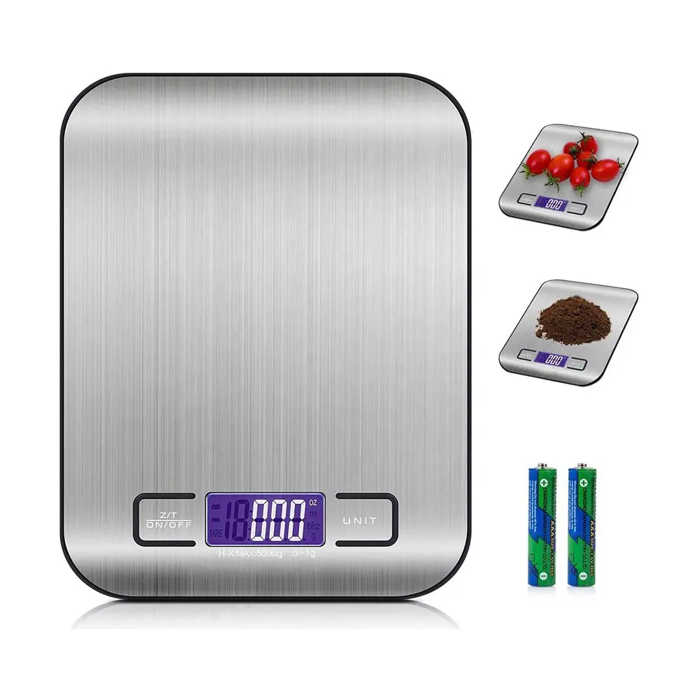 5kg 10kg cuisine balance électronique Rechargeable en acier inoxydable alimentaire cuisson bougie pesant ménage balance numérique