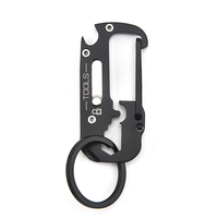Mini porte-clés multi-outil portable en acier inoxydable avec couteau pliant pour le camping pour les amateurs de plein air