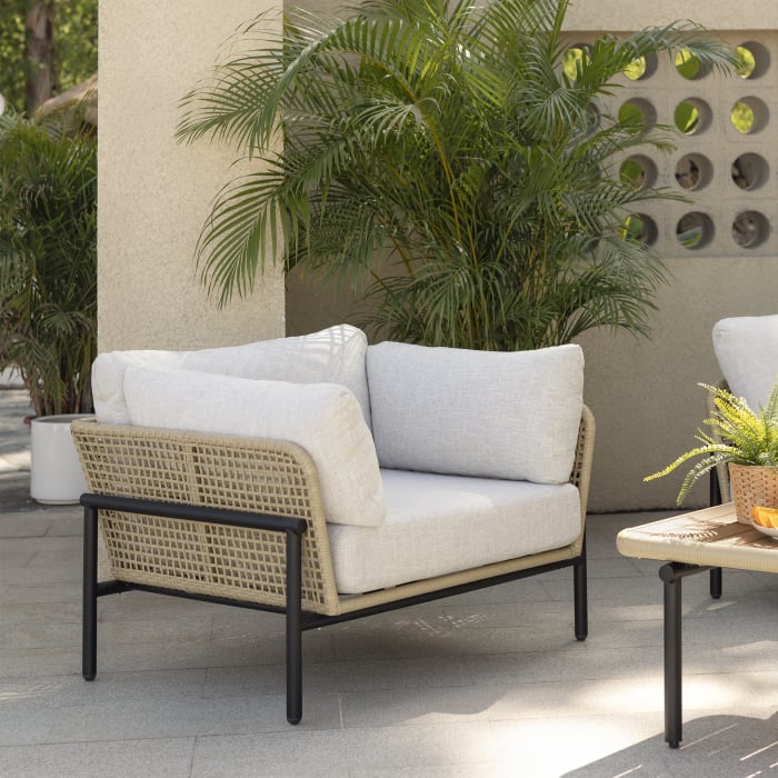 outdoor bench aluminum garden sofa chairs newly design loveseat outdoor lounge sofa