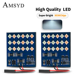 Luces LED para el Interior del Vehículo, Lámpara de Techo de Doble Color, 18 SMD 3030 LED, 2.2W, Lámpara de Lectura, Luces de Techo, Bombilla de 12V - Product Image 1