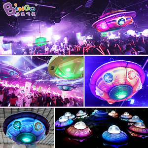 ลูกโป่งจานบินฮีเลียมยูเอฟโอเป่าลมได้ลูกโป่งเป่าลมขนาดยักษ์สำหรับตกแต่งธีมงานปาร์ตี้ - Product Image 3