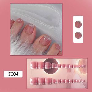 <span class=keywords><strong>Faux</strong></span> <span class=keywords><strong>ongles</strong></span> français de haute qualité en gros, courts, à motifs carrés avec colle, pour le printemps et l'été - Product Image 1