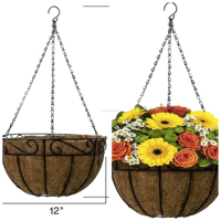Support de plante de pot de fleur suspendu pour intérieur/extérieur