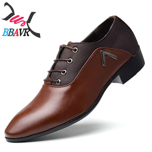 Zapatos Formales de Negocios para Hombre, Transpirables, con Absorción de Impactos, Casuales de Verano, con Punta en Pico, con Cordones, Suela de Goma, Talla Extra Grande - Product Image 5