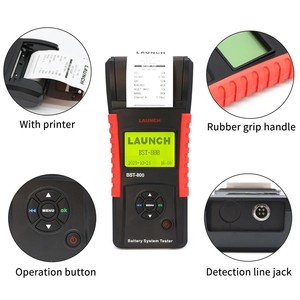 Testeur professionnel de batterie automobile BST-800 avec imprimante pour systèmes de démarrage et de charge 6V 12V 24V, testeur de charge 100-2000 CCA - Product Image 2