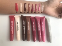 Vente en gros de teinte pour les lèvres brillante aux peptides Baume à lèvres Brillant maquillage Brillant à lèvres longue durée Base de marque privée Baume au beurre pour les lèvres