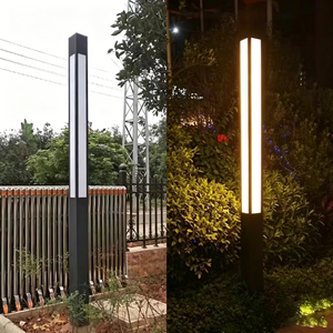 Lampadaire LED extérieur moderne en aluminium pour l'éclairage des allées de jardin et l'éclairage paysager, résistant à l'eau - Product Image 2