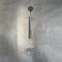 Robinet de douche mural moderne et minimaliste en cuivre, avec douchette à main, eau chaude et froide, finition électrolytique, directement de l'usine