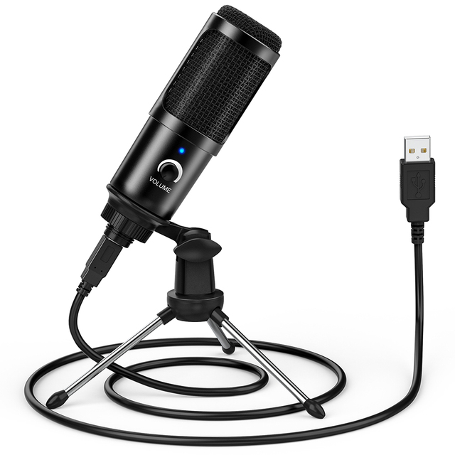 Professional Conference Condenser Wired USB Microphone Music Computer PC Microphone for Meeting Gaming Mic