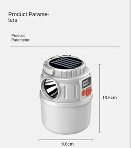 <span class=keywords><strong>Linterna</strong></span> Solar <span class=keywords><strong>Verde</strong></span> para Camping, Impermeable, con Control Remoto, Pantalla Digital, Recargable, LED Multifuncional, Lámpara Colgante para Jardín - Product Image 3