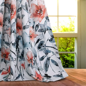 Pittura a inchiostro <span class=keywords><strong>tende</strong></span> floreali <span class=keywords><strong>colorate</strong></span> oscuranti termoisolanti tenda oscurante per camera da letto soggiorno <span class=keywords><strong>cucina</strong></span> tenda finestra - Product Image 5