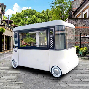 China Outdoor Food Car Fast Food Truck Carts Stainless Steel Mobile Food Cart - Product Image 1