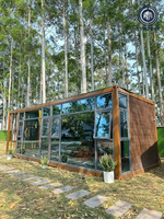 Maison préfabriquée de luxe en conteneur agricole de 40 pieds avec 2/3/4 chambres