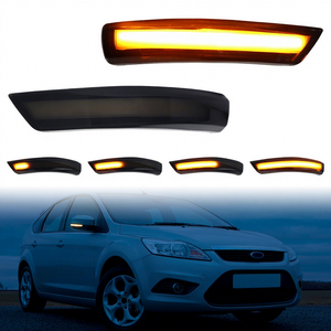 Luci Indicatori di Direzione a Specchio Impermeabili per <span class=keywords><strong>Ford</strong></span> Focus 2 3 <span class=keywords><strong>Mondeo</strong></span> Mk4 Nuove Lampade LED Dinamiche 12V Indicatori Sequenziali - Product Image 1