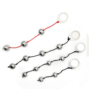 Großhandel Edelstahl Prostata <span class=keywords><strong>Massage</strong></span> Pull Beads Schwere 4 Kugelschreiber Stimulieren Metall Anal Plug - Product Image 1
