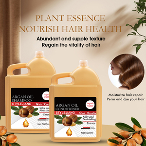 Champú y acondicionador sedoso y nutritivo para cabello de gran volumen para uso profesional en salón, aceite de argán sin sulfato a granel - Product Image 5